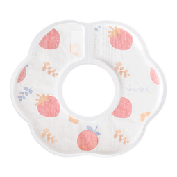 贝肽斯一次性口水巾婴儿宝宝围嘴新生儿童防水围兜防吐奶垫巾春夏纱布 【升级益生菌 独立装】草莓20片 M码