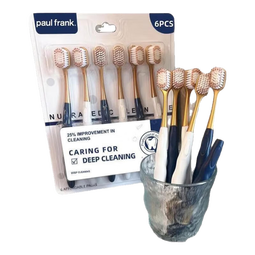 山姆同款型牙刷宽头软毛高密刷深层清洁成人家庭六支装每份 超软毛 24支 批发装