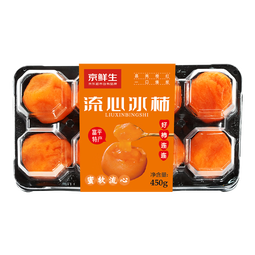 京鲜生 陕西富平流心冰柿 450g/盒 6-8枚 源头直发