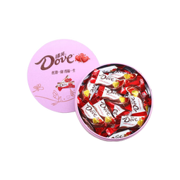 德芙牛奶巧克力礼盒装婚庆伴手礼送儿童生日礼物情人节礼品款式随机 幸福礼遇罐装100g颜色随机