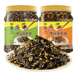 【抖音爆款】肉松芝麻拌饭海苔碎休闲零食品紫菜包饭寿司饭团儿童 原味250g*4罐