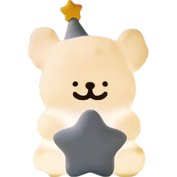 可爱线条睡眠小狗小夜灯氛围摆件生日礼物礼物卧室创意女生节日 星星小狗-1个 无规格