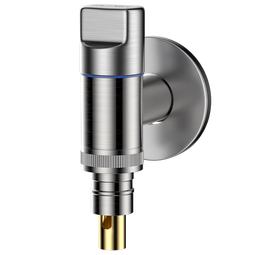 益柏朗洗衣机水龙头专用角阀4四6分螺纹带防脱落自动止水加长拖把池龙头