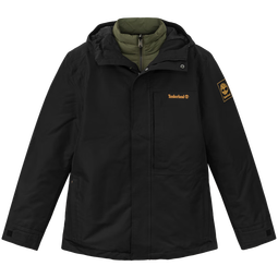 添柏岚（Timberland）官方男装冲锋衣三合一防水保暖羽绒内胆|A41V3 A41V3001/黑色 XS