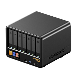 天钡WTR MAX迷你电脑主机 锐龙7企业级PRO8845HS电脑台式机整机六位机械硬盘五位固态盘发烧级家庭网盘 锐龙R7-PRO8845HS 准系统【无内存无硬盘】