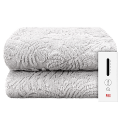 彩虹新款电热毯客厅智能盖腿暖身毯家用取暖五档调温电褥子上盖毯可洗 五档调温可披可盖1.6*1.3m可水洗