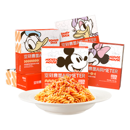 空刻儿童意面迪士尼联名米奇系列mini小食盒218.2g*5盒装番茄意大利面