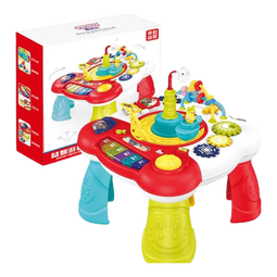 贝初众婴幼儿一岁宝宝玩具多功能游戏桌儿童玩具男女孩1-2-3岁生日礼物 红色款游戏桌【早教益智/启智启蒙/手眼锻炼】礼盒装 0-1岁小朋友0-6-12个月以上新生儿满月百天
