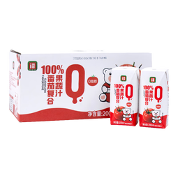 锅圈100%番茄汁果汁饮料饮品200ml*10盒整箱【保质期剩余3个月】 番茄复合果蔬汁200ml*10盒