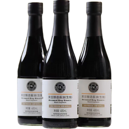 许昌特产正品黄豆酿造酱油(生抽)特级头道生抽黄豆生抽 黑豆480ml+黄豆500ml