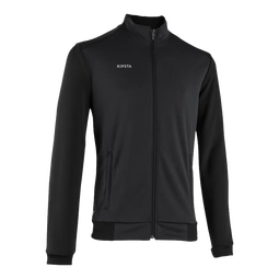 迪卡侬运动夹克足球训练外套户外跑步服保暖男经典黑S-4283549