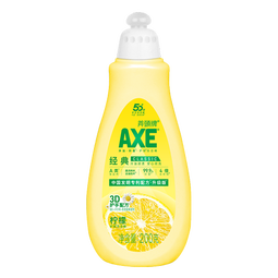 斧头护肤洗洁精厨房餐具洗涤灵去油污不伤手食品用果蔬清洗剂 柠檬200g（试用装）