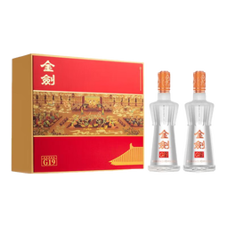 剑南春浓香型白酒 52度 礼盒装 送礼自饮酒 2024年 480mL 2瓶 52度金剑G19