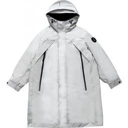 鸭鸭（YAYA）王一博同款风衣羽绒服男冬季新款长款过膝休闲防寒女加厚外套MY 米色 S /165/84A