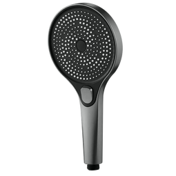 HOMK【德国】增压花洒喷头加大面板浴室多功能超强高压手持淋浴花洒 【旋风增压】单花洒-枪灰色 三档模式丨大水量享受畅快淋浴