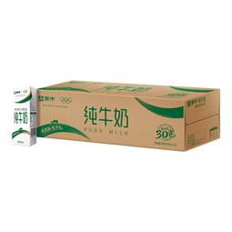 蒙牛 全脂纯牛奶香浓美味纯奶整箱 200ml×30盒/箱