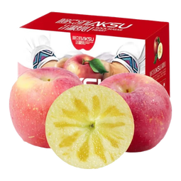 阿克苏苹果新疆阿克苏冰糖心苹果 丑苹果生鲜 红富士新鲜水果礼盒 送礼推荐 带箱10斤 单果70-75mm净重8.5斤