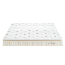 城市爱情喜临门床垫乳胶独袋弹簧床垫席梦思床垫大白护脊 1.8*2M 软硬适中 