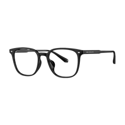 BOLON暴龙眼镜25年新品近视眼镜框百搭D型光学镜男女款可配度数BJ5176 B10 亮黑镜框 单镜框