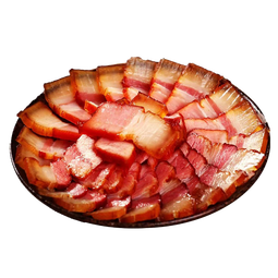 湖南烟熏后腿肉腊肉下酒菜不肥不腻年货二刀肉农家特色腊香切片 湖南烟熏后腿肉切片100g *3袋