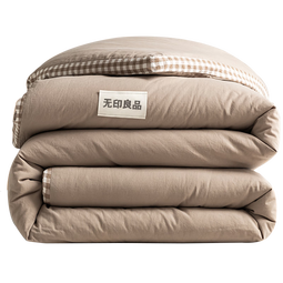 无印良品被子抗菌秋冬天季棉大豆纤维被芯单双人厚6斤200x230cm