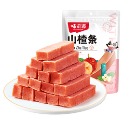 味滋源山楂条蜜饯果干山楂制品果丹皮儿童孕妇开胃休闲零食小吃 山楂条120g*2袋