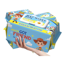 【正版迪士尼】湿厕纸可冲散亲肤湿纸巾厕所湿巾家庭装加大加厚 【新品尝鲜装】 80抽*1包