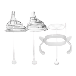 优爱心适配方形奶瓶吸嘴鸭嘴手柄配件，方形适合替换奶嘴使用吸管 吸嘴+鸭嘴+吸管组+手柄+细刷 