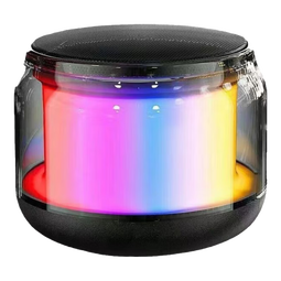 七彩灯光蓝牙小音箱可对联震撼音质桌面便携音响 【RGB氛围灯+小巧便携+蓝牙5.0】标准版1个 