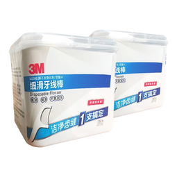 3M牙线棒家庭装细滑牙线（150支装）个人牙齿牙缝护理清洁cbg 300支 2盒 装【强韧细滑】 