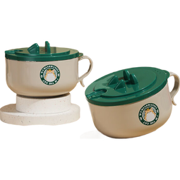 不锈钢泡面汤碗学生饭盒韩式泡面碗带盖水果沙拉碗双层隔热泡面碗 1300ml