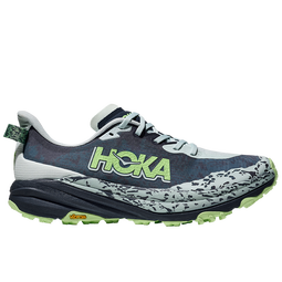 HOKA男女款冬季飞速羚羊 6越野跑步鞋SPEEDGOAT 6轻量抓地缓震 灰蓝色/暮光色-男 40