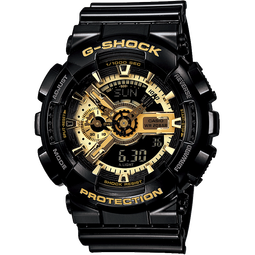 卡西欧（CASIO） G-SHOCK 卡西欧黑金运动男士手表石英电子表送男士友礼物礼物 GA-110GB-1APR-200米防水 