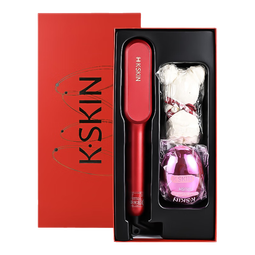 金稻直发梳负离子直卷电动卷发棒直板夹红色寓意好送闺蜜姐妹朋友妈妈新娘结婚订婚情人节实用礼物礼盒 红色-喜庆礼盒限定版【8000W负离子】