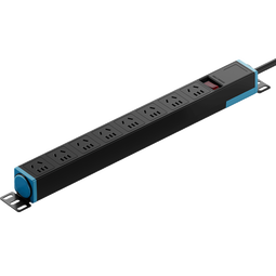 国际电工升降桌专用PDU插座可拉伸弹簧线办公插排六位五孔电源接线板带线插线板   【普通单段】6位总控-无线(黑色) 