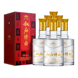 叙府酒 经典特曲酒  五粮浓香型白酒 纯粮食酒 国产高度酒水 礼盒酒 52度 500mL 6瓶 整箱装