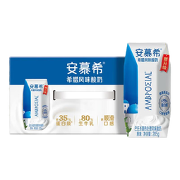 伊利安慕希希腊风味酸奶 原味205g*10盒/箱 精巧装 原味205g*10盒/箱