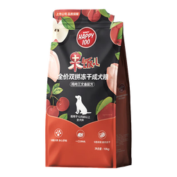 顽皮（Wanpy）果饭儿双拼犬粮添加鸡肉冻干拉布拉多比格宠物食品成犬幼犬专用 【升级款】鸡肉+三文鱼口味-10kg