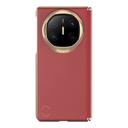 决色【华为认证品牌】华为Matex6手机壳商务轻皮铰链保护壳素皮x6典藏版磁吸全包保护套商务 瑞红 | 商务轻皮 | 中轴保护 Matex6/典藏