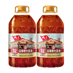 九三非转基因 致青春古法笨榨 大豆油5L*2  