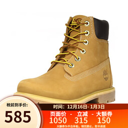 添柏岚（Timberland）女鞋大黄靴户外防水潮流百搭 10361W宽楦版 小麦色 35.5 （US5）
