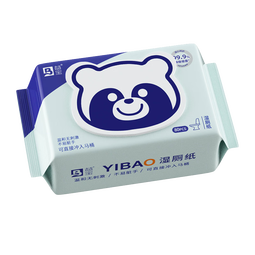 益宝湿厕纸厕所湿巾可冲散大包装速干纯水加大加厚幼婴儿童可用推 纯水 80抽*5包 【90%用户都选它】