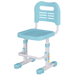 喵同学儿童学习椅子儿童座椅可升降调节中小学生专用写字椅追背椅靠背椅 自由升降+经典脚踏-标准款-蓝