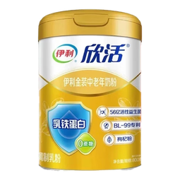 伊利欣活金装中老年奶粉 益生菌 高钙牛奶粉成人礼盒 老人送礼 【关注肠道】800克1罐