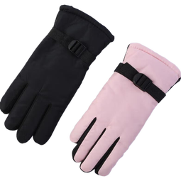 冬天骑车保暖神器手套滑雪男女士户外骑行东北防寒电车加绒手套 【骑行防水保暖手套】2双