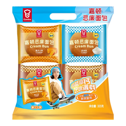嘉顿忌廉包305g夹心营养早餐新鲜面包零食蛋糕食品休闲代餐混合口味 厚芝士*1奶油味*1花生味*2 305g