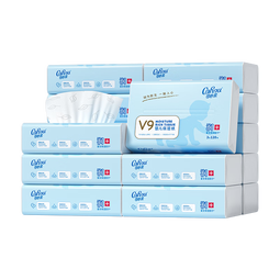 可心柔（COROU）抽纸 婴儿柔纸巾 3层M码120抽16包 保湿纸巾 云柔巾 乳霜纸 整箱