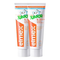 ELMEX主推艾美适0-6-12岁 含氟儿童牙膏 防蛀固齿少儿牙膏温和不刺激 少儿牙膏50ml*2