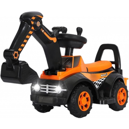 搭啵兔儿童电动车儿童电动挖掘机工程车滑行电动四轮儿童电动工程车礼物 橙色：滑行款+【可备注颜色】