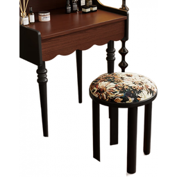 弘星隆凳子轻奢感软包矮凳可叠放带滑轮高圆凳叠叠乐餐桌备用凳椅 软包款-四凳-沉稳黑-不带轮